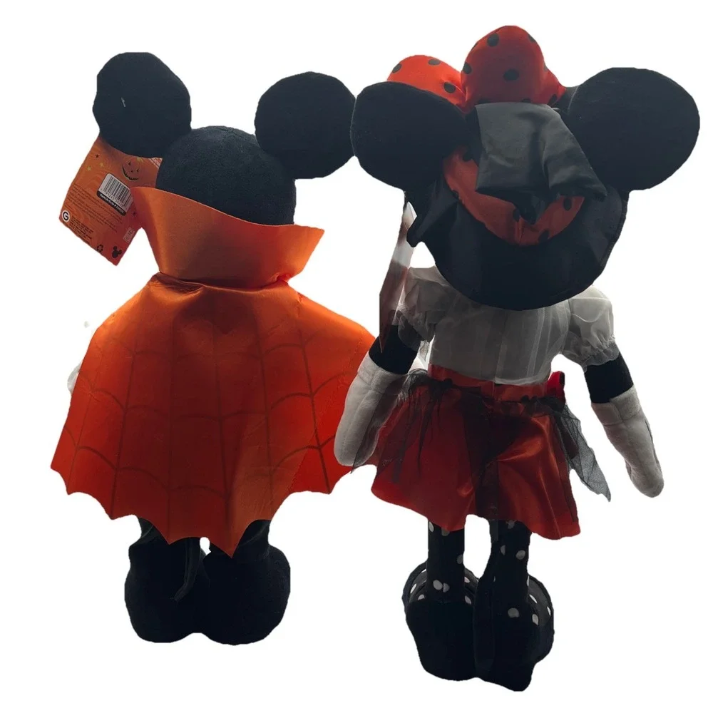 Disney Mickey Mouse Vampire & Minnie Mouse Witch Halloween 20 Inch Door Greeters